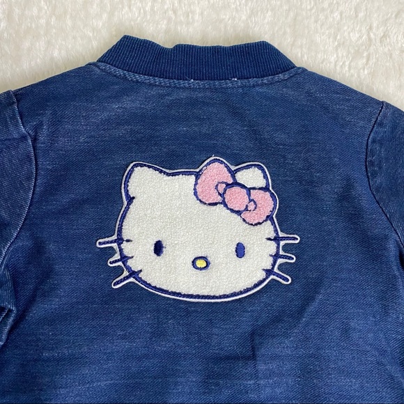 Hello Kitty by Sanrio Kids Jean Jacket sz 4 - Picture 7 of 9